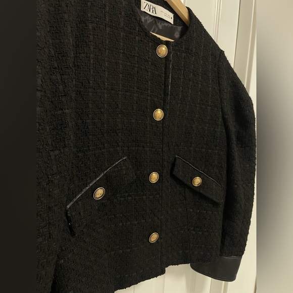 ZARA Tweed Jacket Size S - Picture 2 of 6